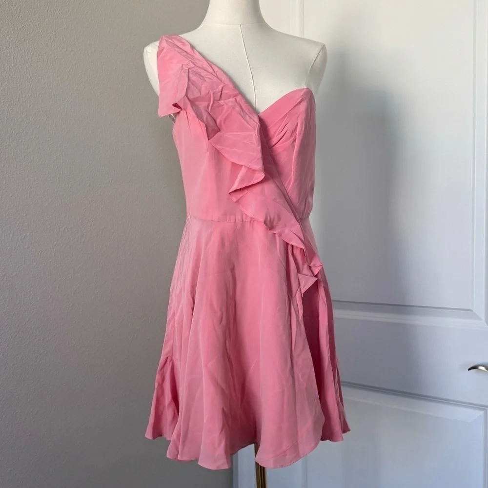 Zimmermann | Dresses | Zimmermann Silk Ruffle Mini Fairy Dress Size 2  Medium Pink | Poshmark